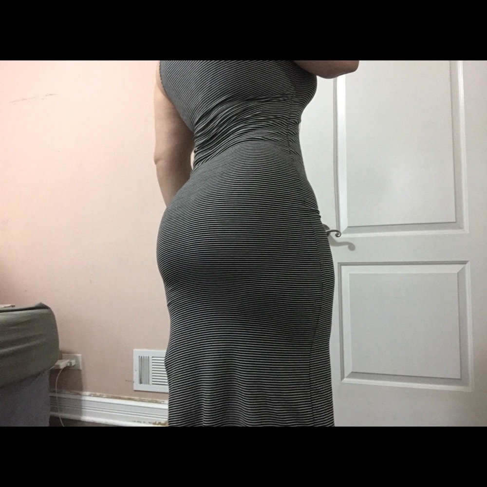 Striped black/white Dress